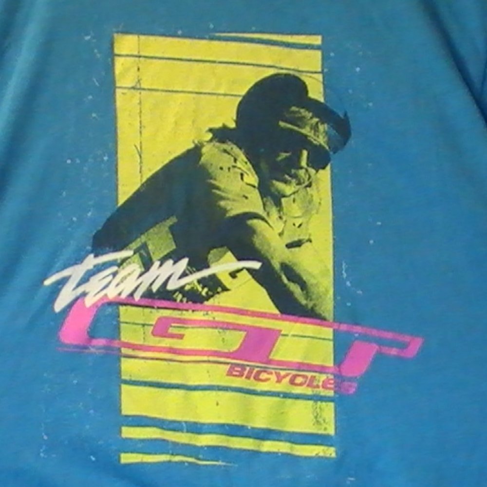 Rare team GT  Hans "No way" Rey small mens 1980s single stitch t shirt